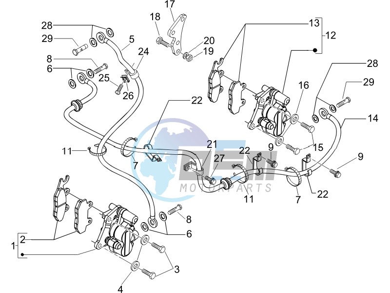 Brakes hose  - Calipers