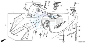 VT750CA9 KO / MK ST drawing FUEL TANK