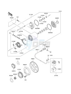 VN 800 G [VULCAN 800 DRIFTER] (E1-E5) [VULCAN 800 DRIFTER] drawing STARTER MOTOR