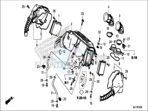 CRF1000DH 2ED - (2ED) drawing AIR CLEANER