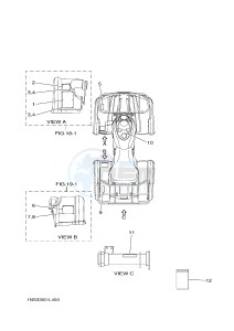 YFM350FWA YFM350DE GRIZZLY 350 4WD (1NSD 1NSE 1NSF) drawing EMBLEM & LABEL 2