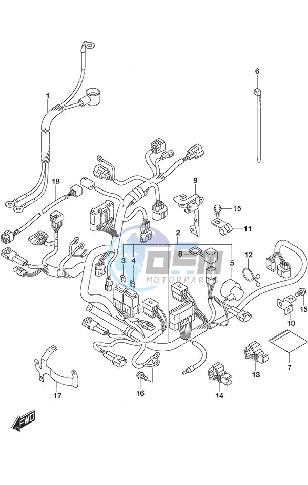 Harness Remote Control w/Power Tilt