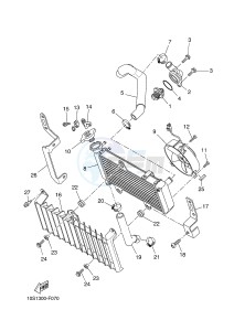 XT660X (10SC 10SC 10SC 10SC) drawing RADIATOR & HOSE