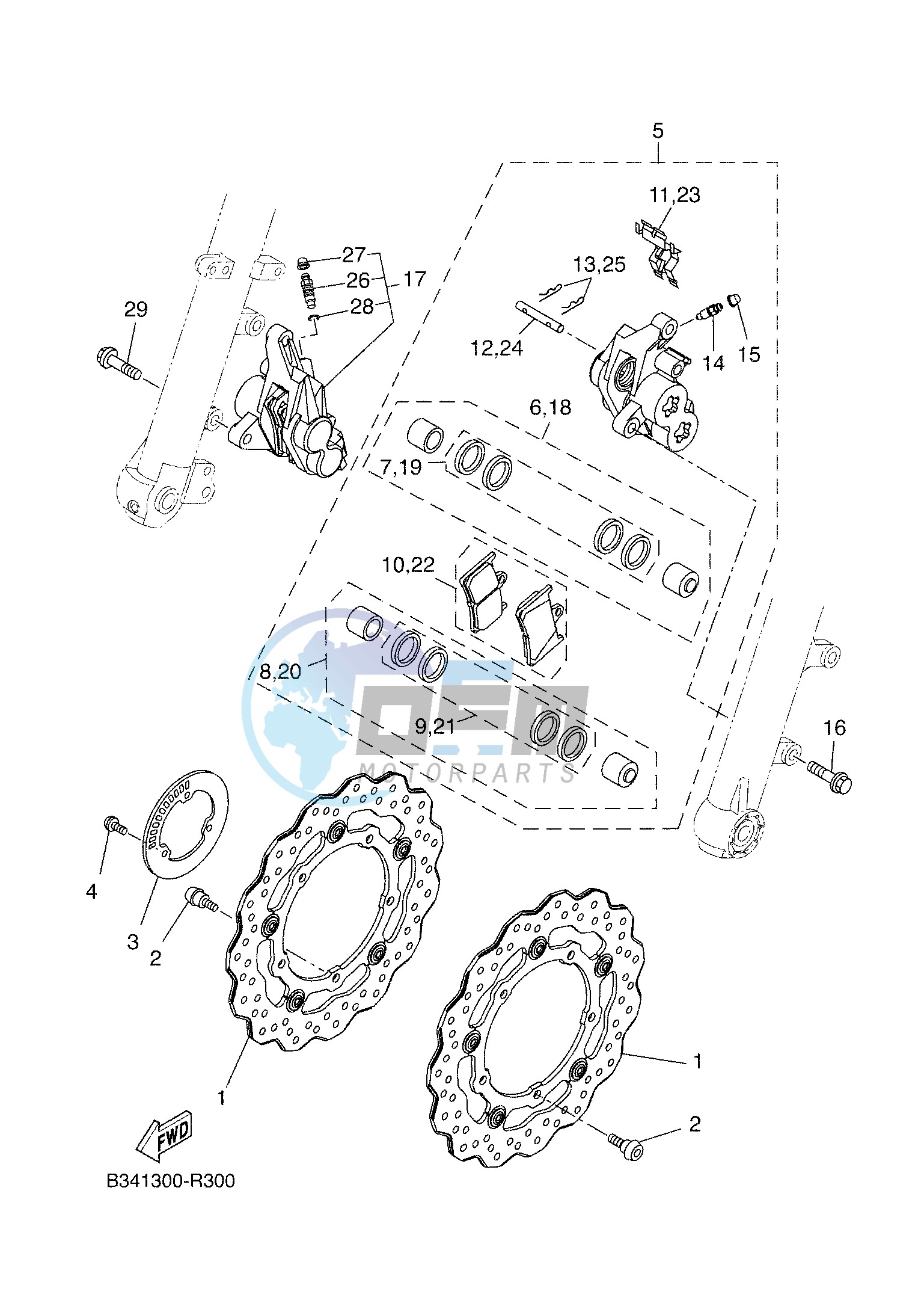 FRONT BRAKE CALIPER