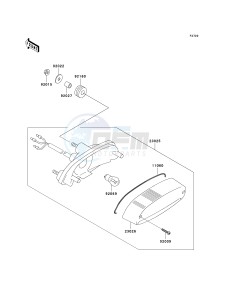 EN 500 C [VULCAN 500 LTD] (C10) C10 drawing TAILLIGHT-- S- -