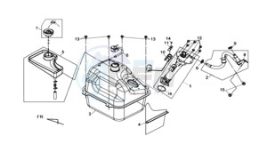 MAXSYM 400I (L8) EU drawing FUEL TANK /  FUEL GAUGE