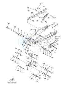 XT660X (10SC 10SC 10SC 10SC) drawing REAR ARM