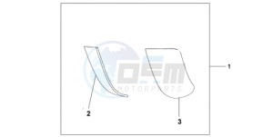 ST13009 France - (F / CMF MME) drawing PANNIER SCUFF PAD SET