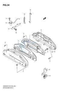 AN650 (E3-E28) Burgman drawing SPEEDOMETER (AN650K6)