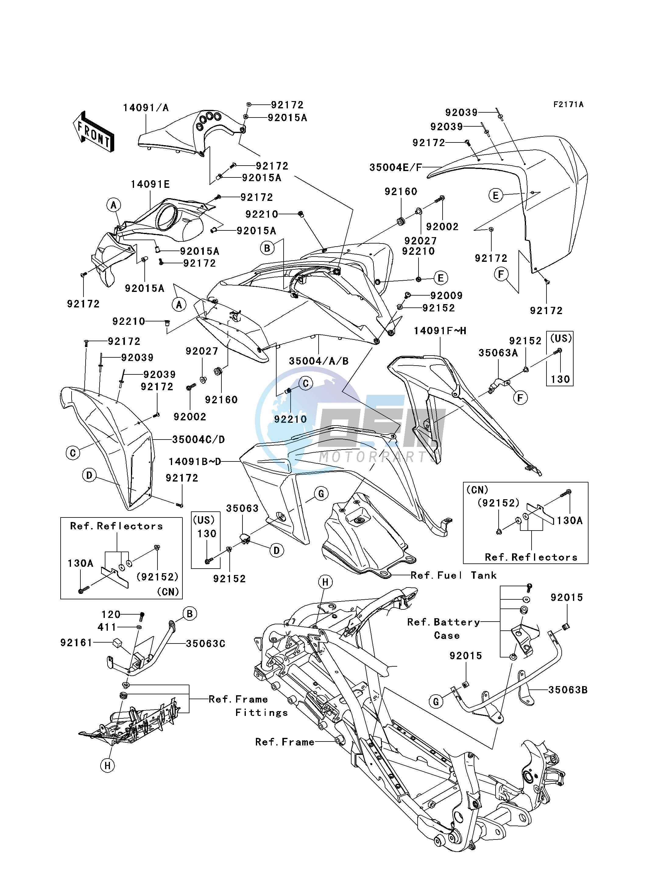 FRONT FENDER-- S- --- B9F_B9FB- -