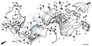 TRX420FPMB drawing REAR FENDER