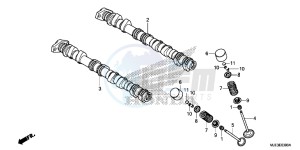 CBR650FAH 2ED - (2ED) drawing CAMSHAFT/ VALVE