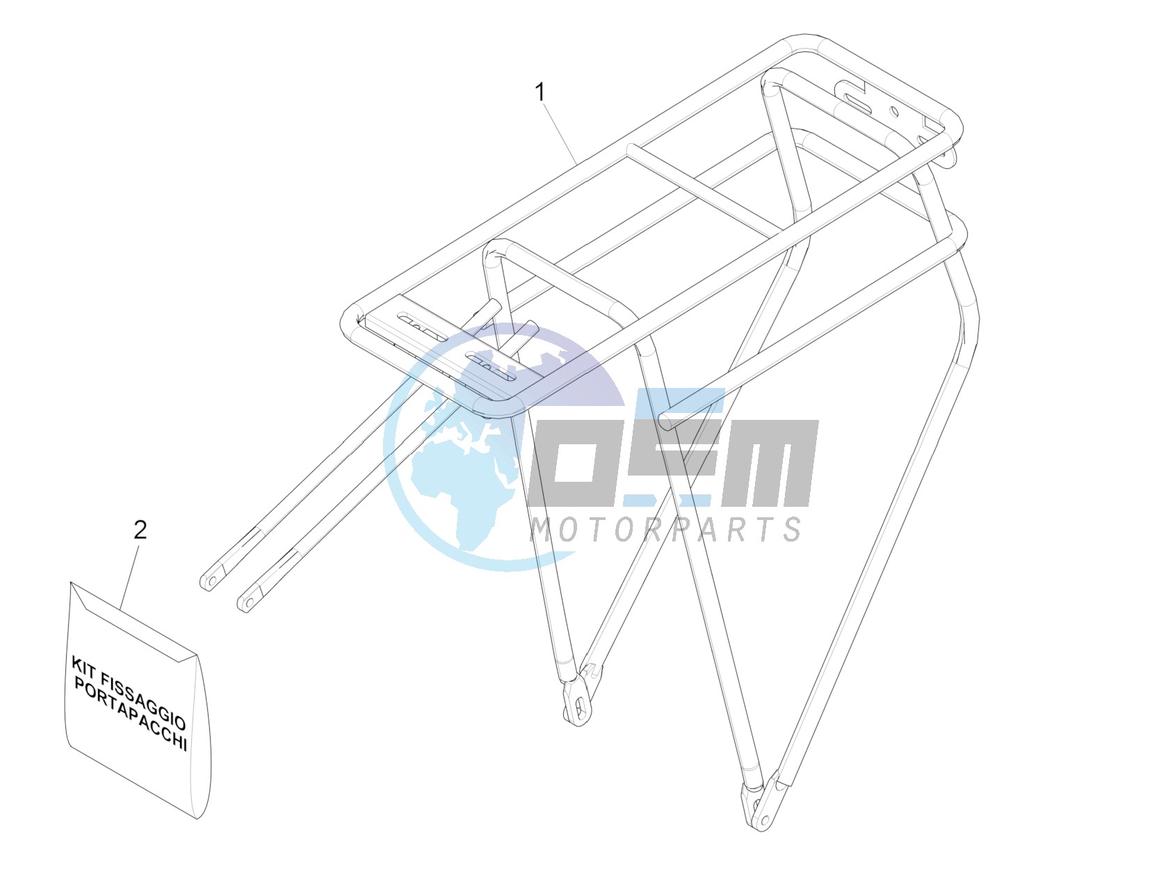 Rear luggage rack