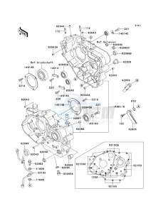 KL 650 A [KLR650] (A10-A14) [KLR650] drawing CRANKCASE