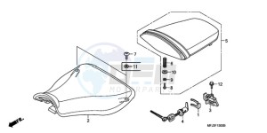 CBR600RAA F / CMF drawing SEAT