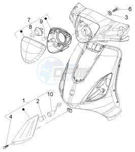 Fly 125 4t drawing Head lamp