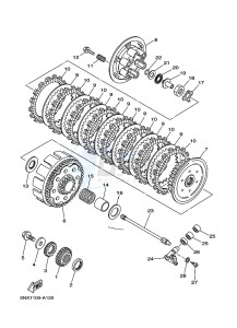 YZ250X (BF1T) drawing CLUTCH