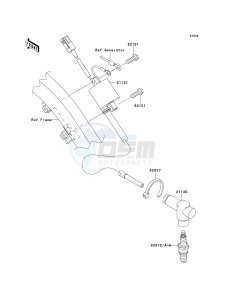 KX 250 R (R6F-R7F) R6F drawing IGNITION SYSTEM