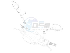 SPRINT 150 4T 3V IE ABS E3 (NAFTA) drawing Driving mirror/s