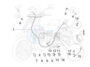 Beverly 250 Tourer (USA) USA drawing Main cable harness