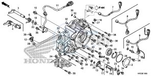 TRX420TM1E TRX420 Europe Direct - (ED) drawing REAR CRANKCASE COVER