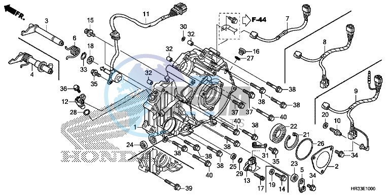 REAR CRANKCASE COVER