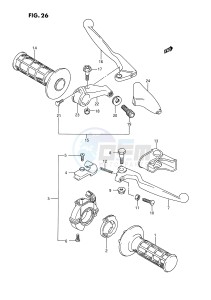 RM250 (E3) drawing HANDLE SWITCH (MODEL P R)