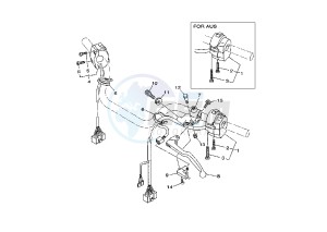 TDM 900 drawing HANDLE SWITCH – LEVER