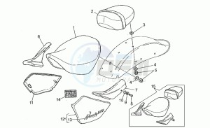 Nevada 350 Club Club drawing Central body - saddle