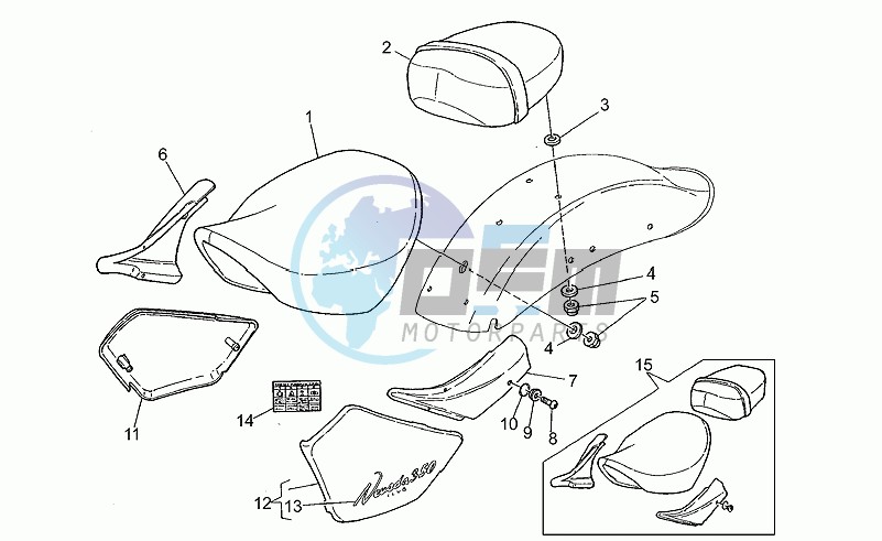 Central body - saddle