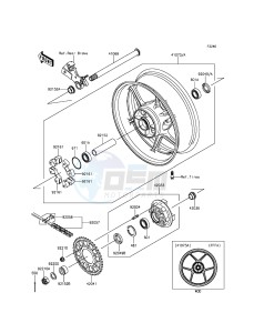 NINJA_ZX-6R_ABS ZX636FFF FR GB XX (EU ME A(FRICA) drawing Rear Hub