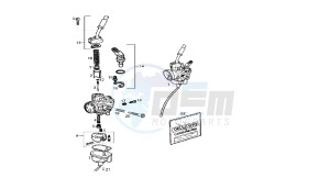 SENDA R X-RACE - 50 CC 2T EU2 drawing CARBURETOR