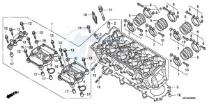 CBF1000S9 Europe Direct - (ED) drawing CYLINDER HEAD