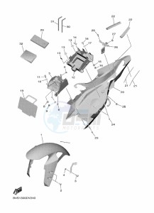 YZF1000D YZF-R1M (B4S1) drawing FENDER