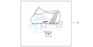 CB600FA9 France - (F / ABS CMF) drawing BODY COVER L