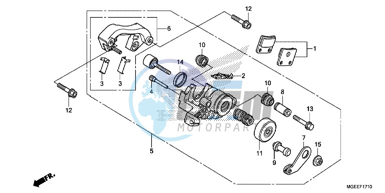 PARKING BRAKE CALIPER