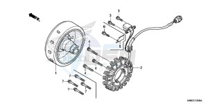 TRX680FAG Wave 110 - AFS110 UK - (E) drawing GENERATOR