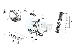 HUSKY - 125 cc drawing STEERING STEM