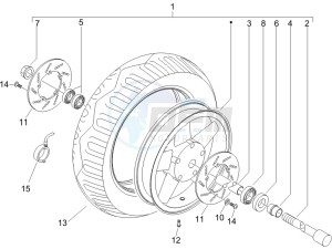 X9 125 Evolution potenziato (UK) drawing Front wheel