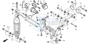 VFR800 drawing REAR CUSHION (VFR800A)