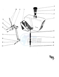 F3 [BUSHWHACKER] 175 [BUSHWHACKER] drawing OIL TANK