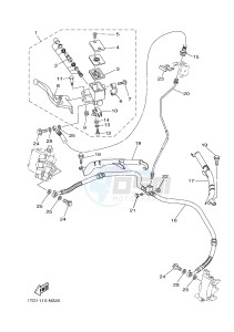 YFZ450R YFZ45YSSH YFZ450R SPECIAL EDITION (BW24) drawing FRONT MASTER CYLINDER