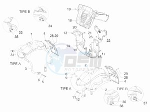 MP3 400 ie lt MP3 400 ie lt Sport drawing Wheel housing - Mudguard