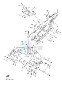 YZF-R1 998 R1 (2CR1 2CR2) drawing FRAME