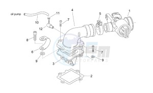 SR 50 H2O Di-Tech e2 drawing Throttle body (Ditech)