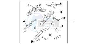 VFR800XC drawing PANNIER STAY SET