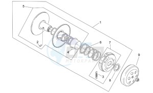 SR 50 H2O Di-Tech AND carb drawing Hong Zeng clutch