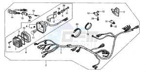 TRX250 TRX250 FOURTRAX drawing STOP LIGHT SET (2)