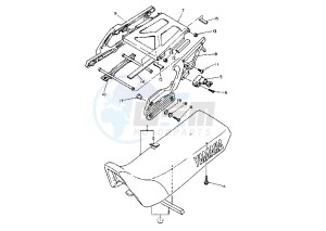 XTZ TENERE 660 drawing SEAT-CARRIER