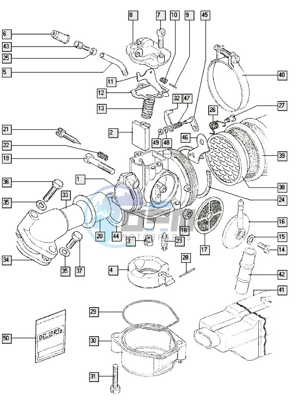 Carburator-intake